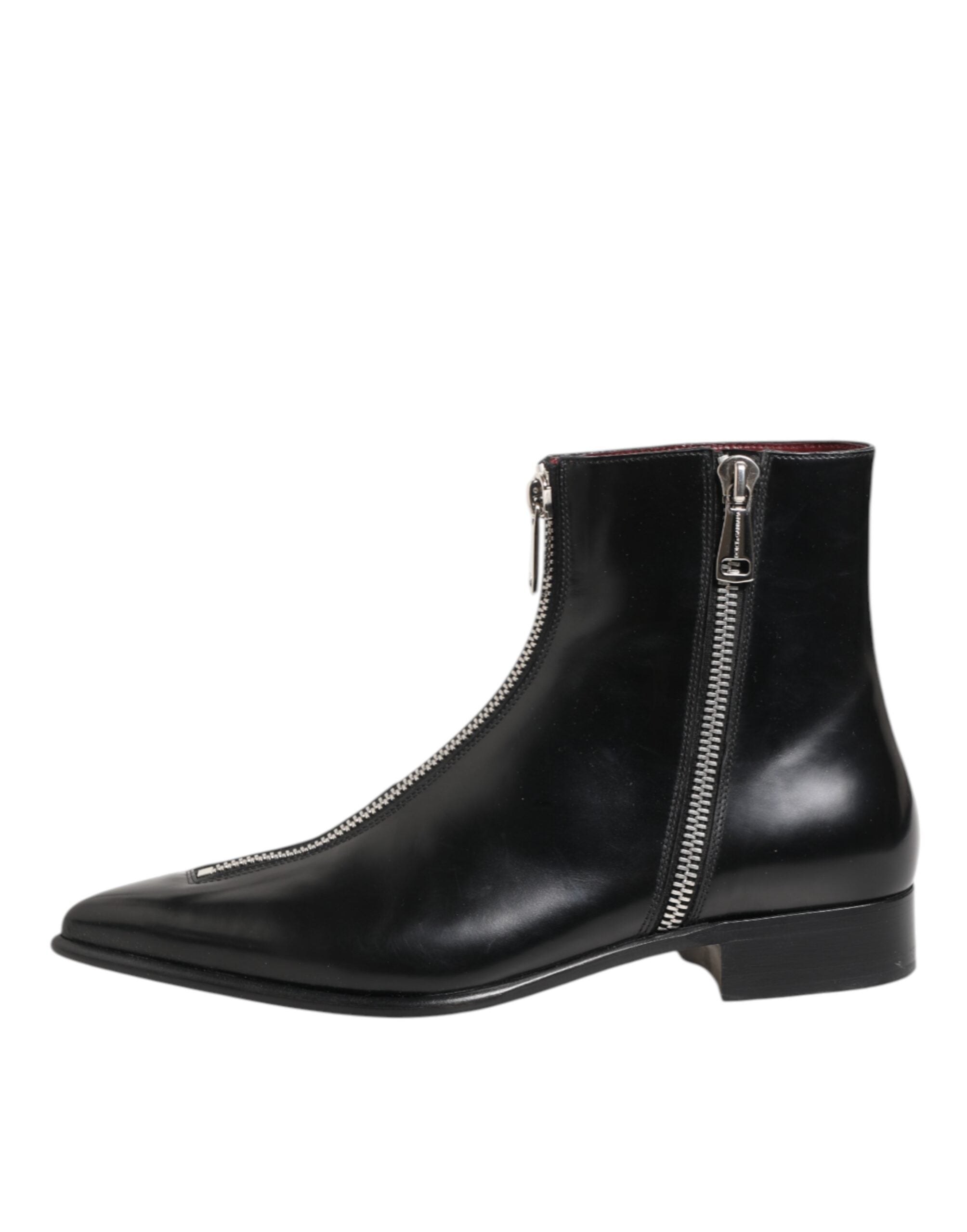 Dolce & Gabbana Chelsea Ankle Boots aus schwarzem Leder