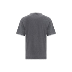 Brunello Cucinelli Grau Baumwoll-T-Shirt