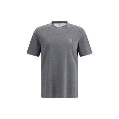 Brunello Cucinelli Grijs Katoenen T-shirt