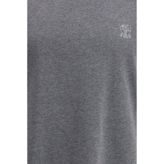 Brunello Cucinelli Grijs Katoenen T-shirt