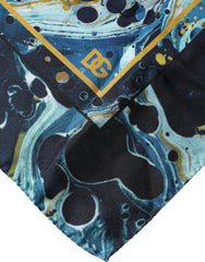 Dolce & Gabbana Vielfarbiger Marmor Quadratischer Foulard-Schal