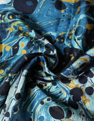 Dolce & Gabbana Vielfarbiger Marmor Quadratischer Foulard-Schal