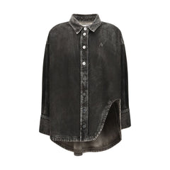 The Attico Zwarte Denim Blouse