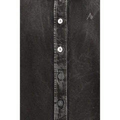 The Attico Zwarte Denim Blouse