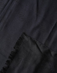 Dolce & Gabbana Black Lace Stole Silk NeckWrap Shawl Scarf