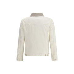 Brunello Cucinelli Witte Katoenen Denim Jas