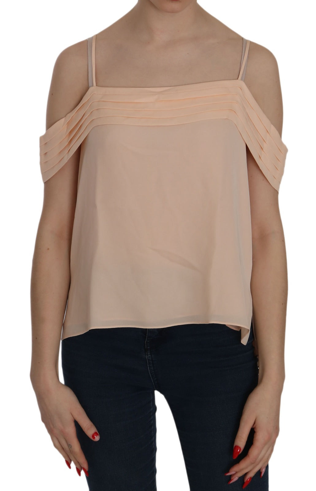Alexander Wang Orange Carmen-Ausschnitt Top Bluse