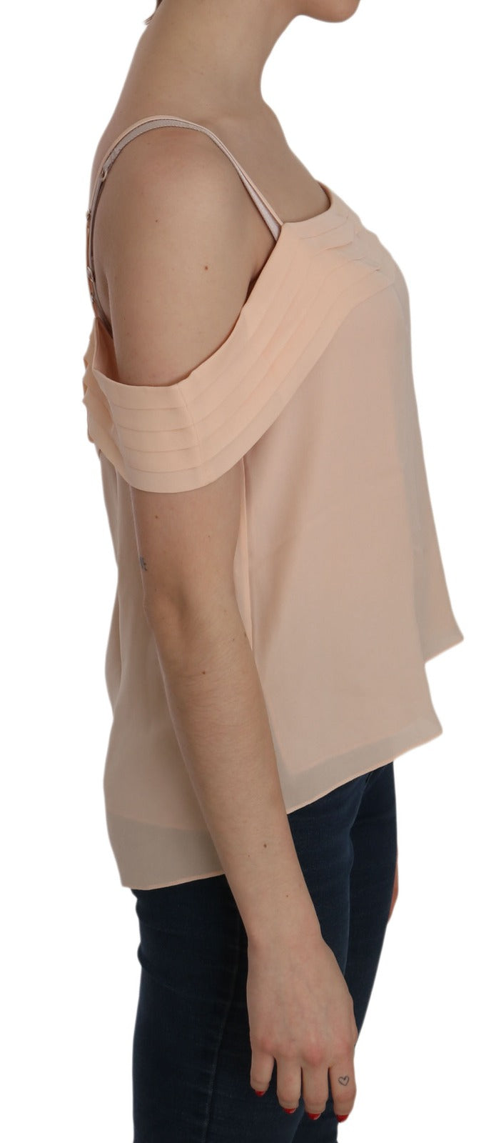 Alexander Wang Orange Carmen-Ausschnitt Top Bluse