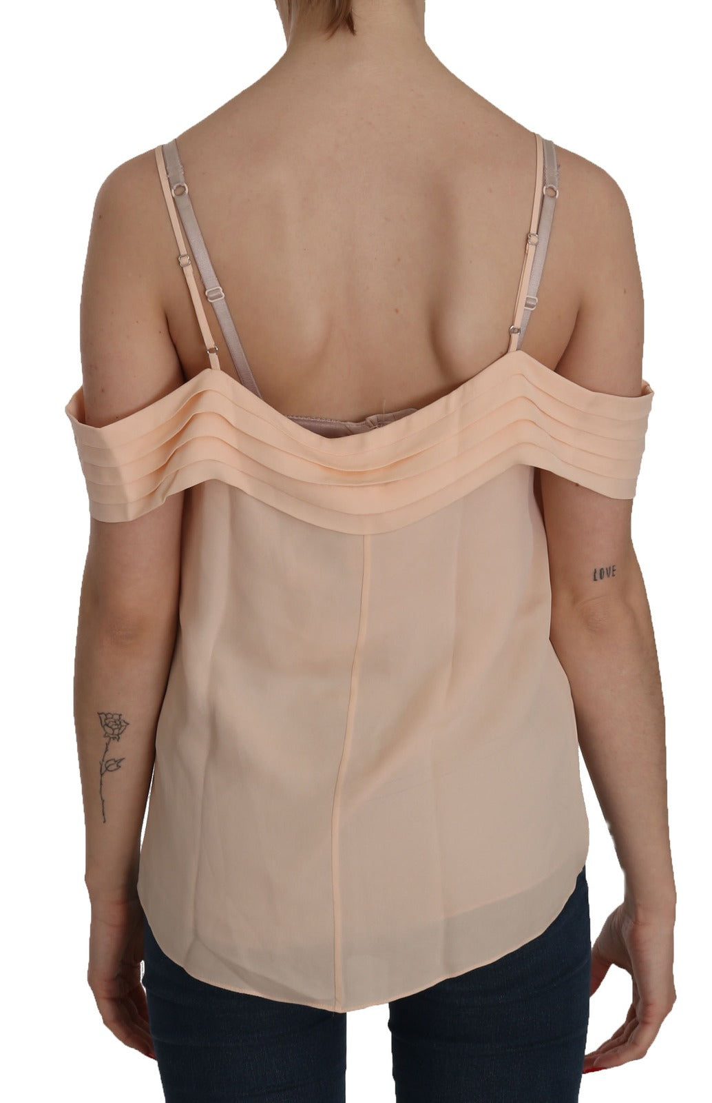 Alexander Wang Orange Carmen-Ausschnitt Top Bluse