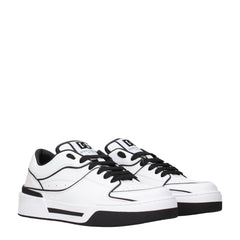 Dolce & Gabbana Witte Leren Sneakers