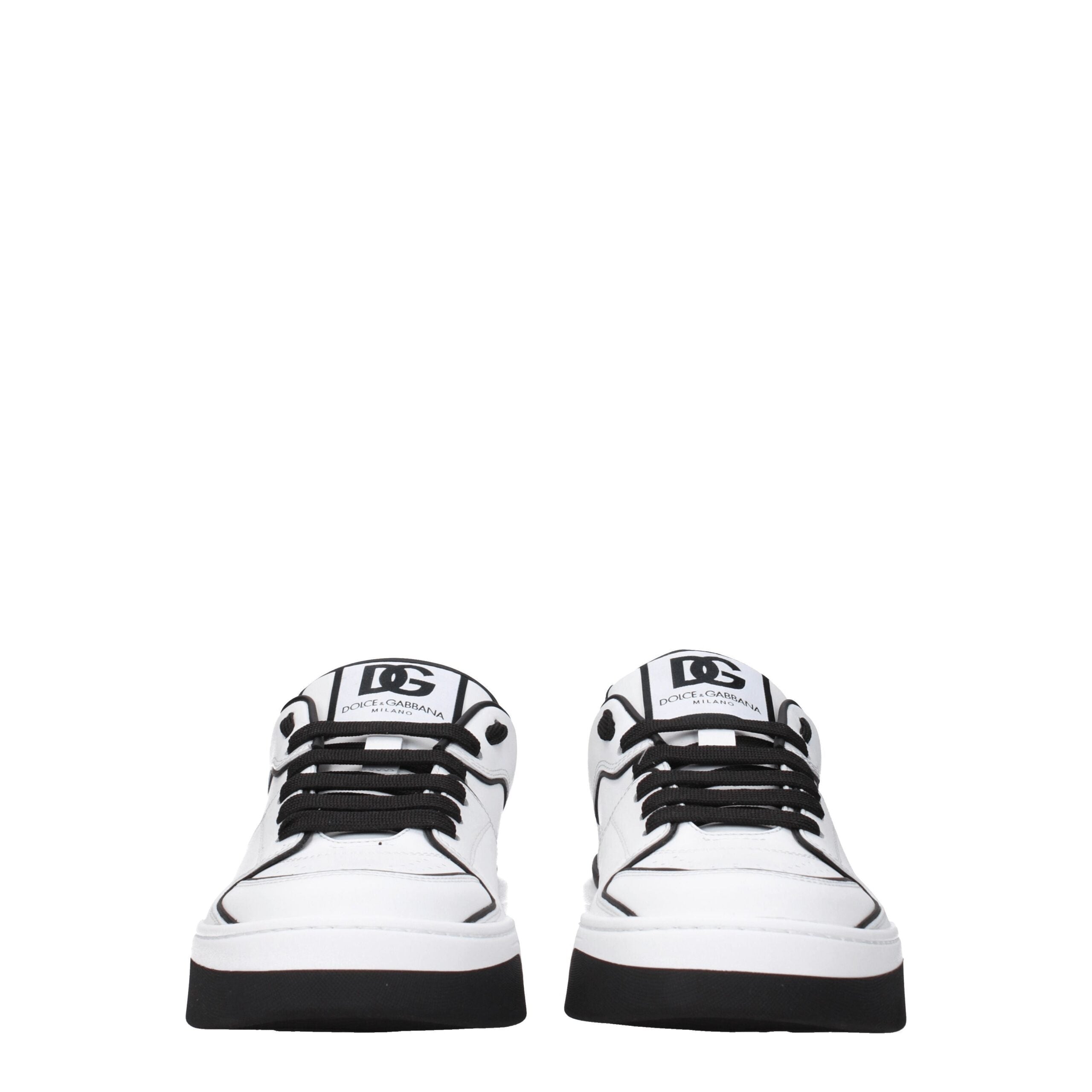 Dolce & Gabbana Witte Leren Sneakers