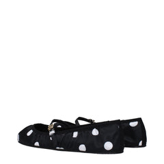Dolce & Gabbana Zwarte Stoffen Ballerina's