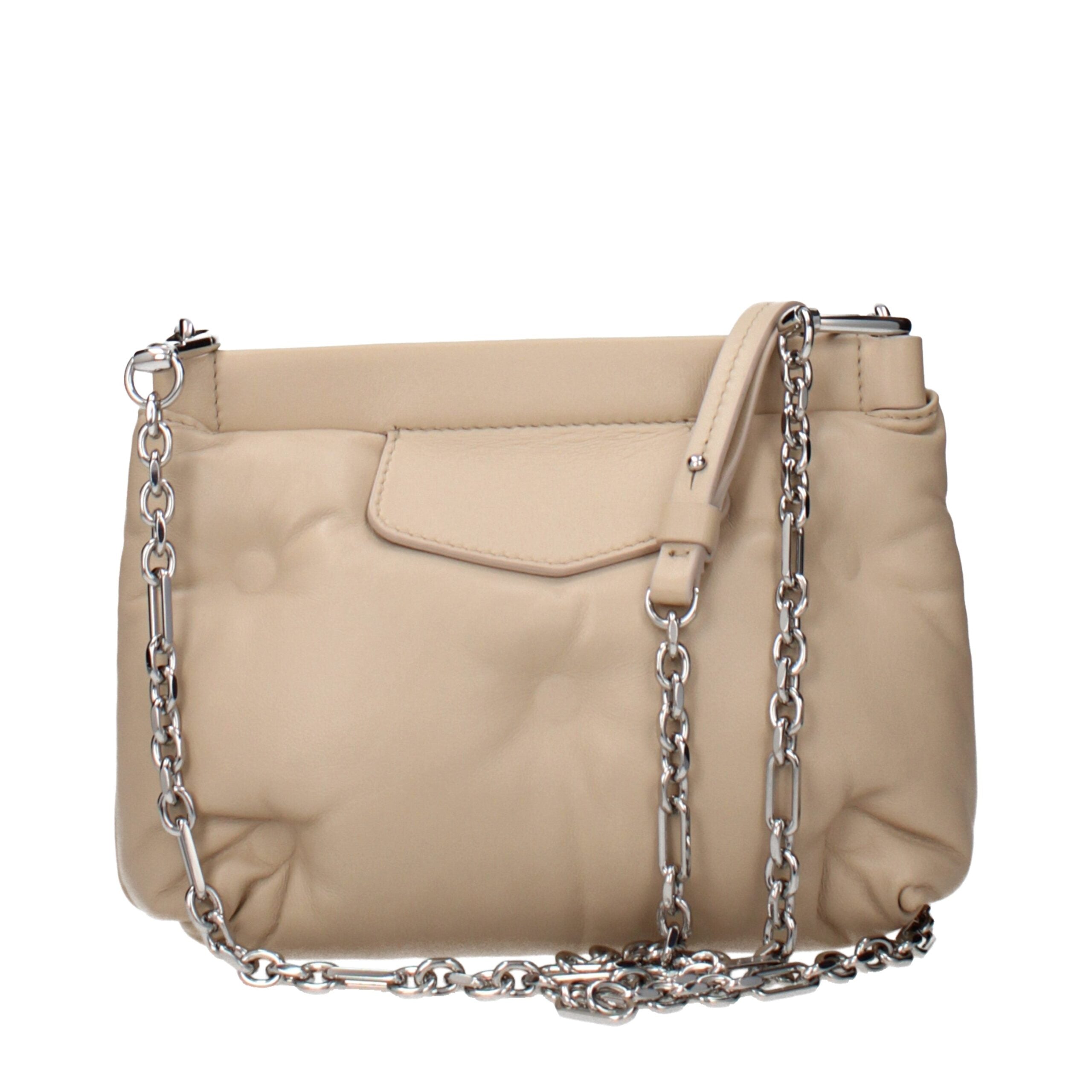Maison Margiela Beige Leren Crossbody Tas
