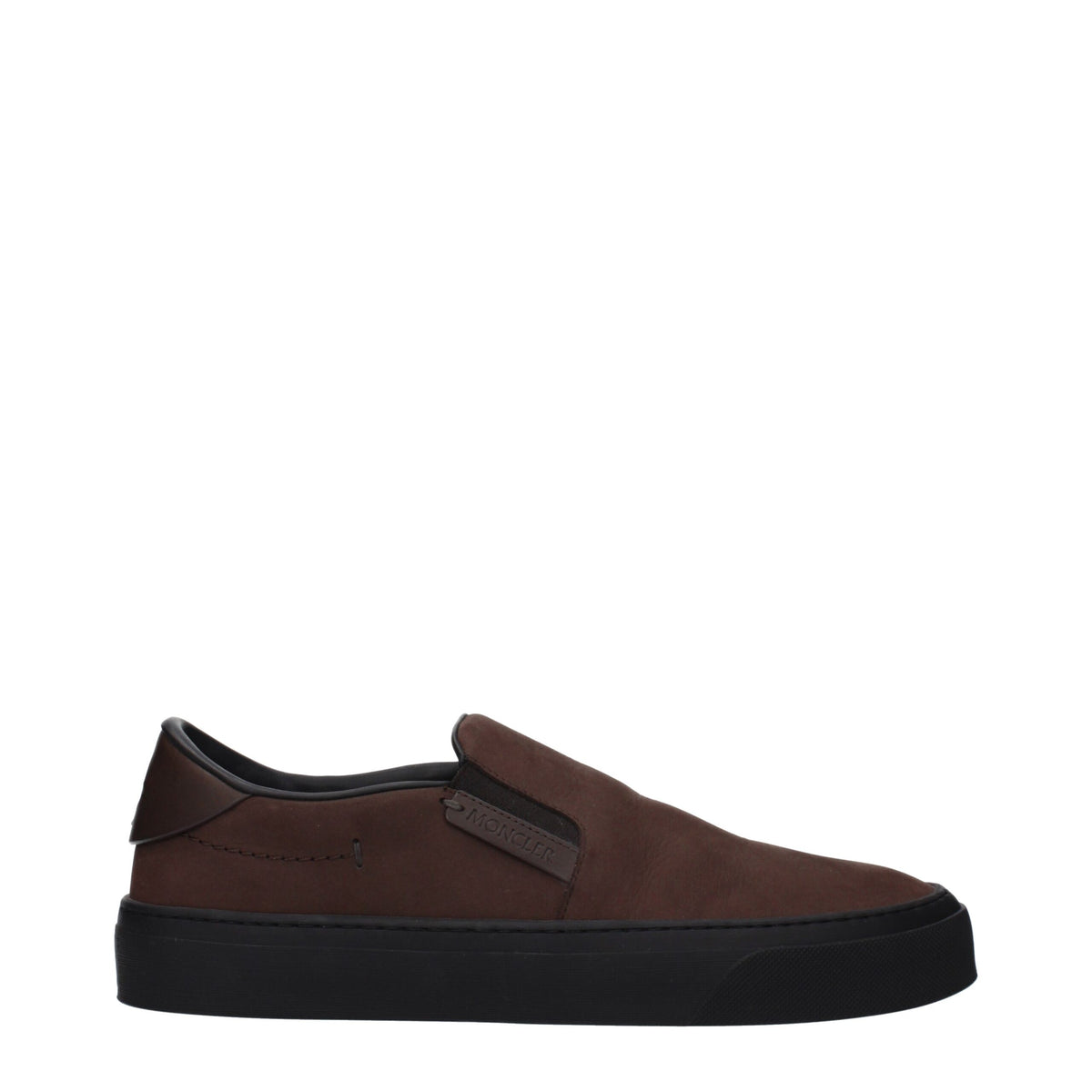 Moncler Bruine Leren Instappers