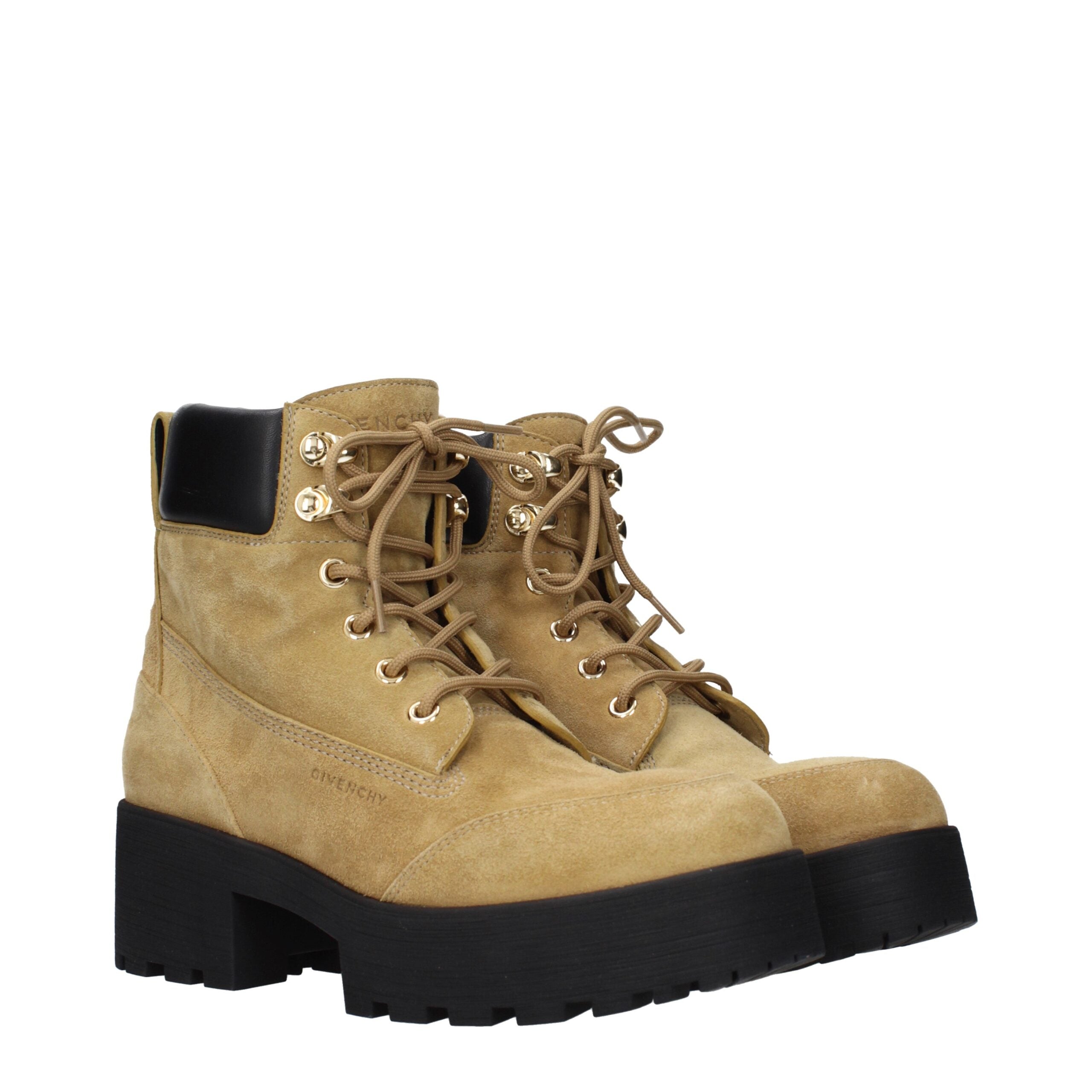 Givenchy braune Lederstiefeletten