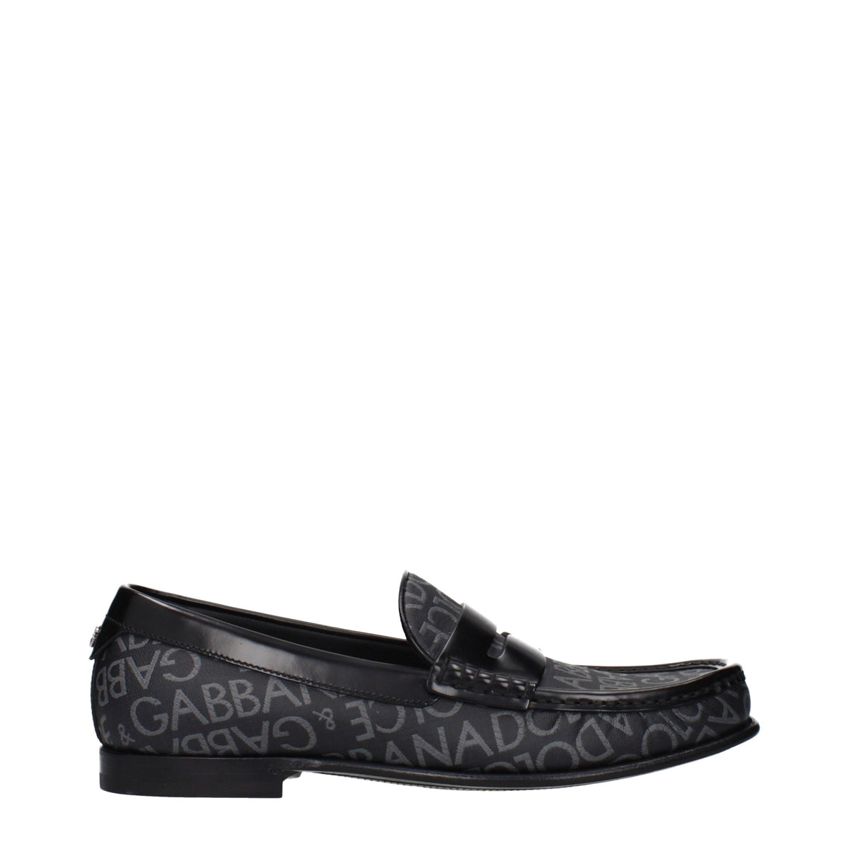 Dolce & Gabbana Zwarte Stoffen Instappers