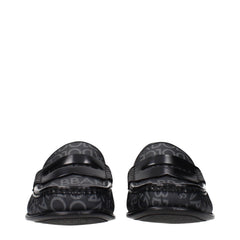 Dolce & Gabbana Zwarte Stoffen Instappers