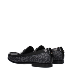 Dolce & Gabbana Zwarte Stoffen Instappers