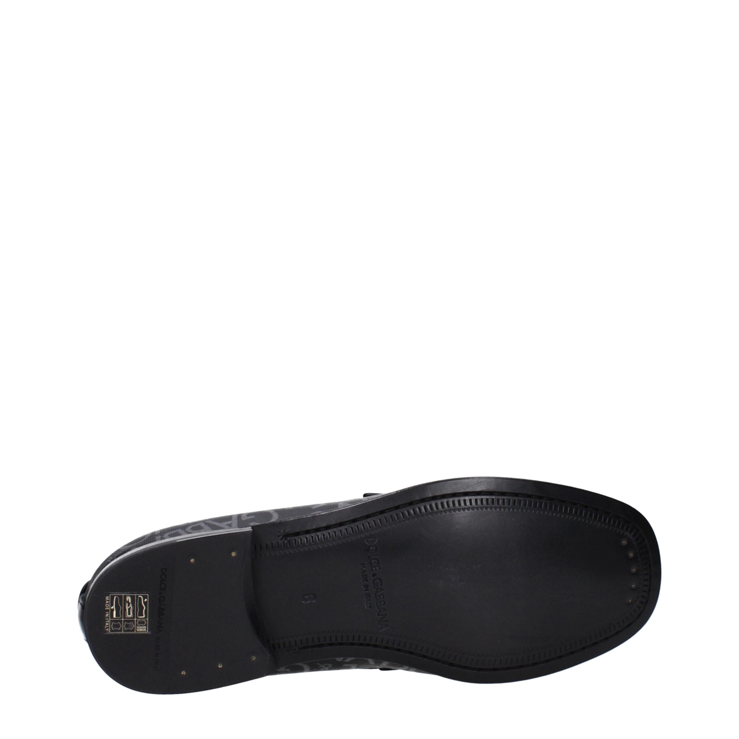 Dolce & Gabbana Zwarte Stoffen Instappers