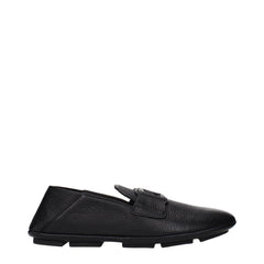 Dolce & Gabbana Zwarte Leren Instapschoenen