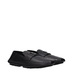 Dolce & Gabbana Zwarte Leren Instapschoenen
