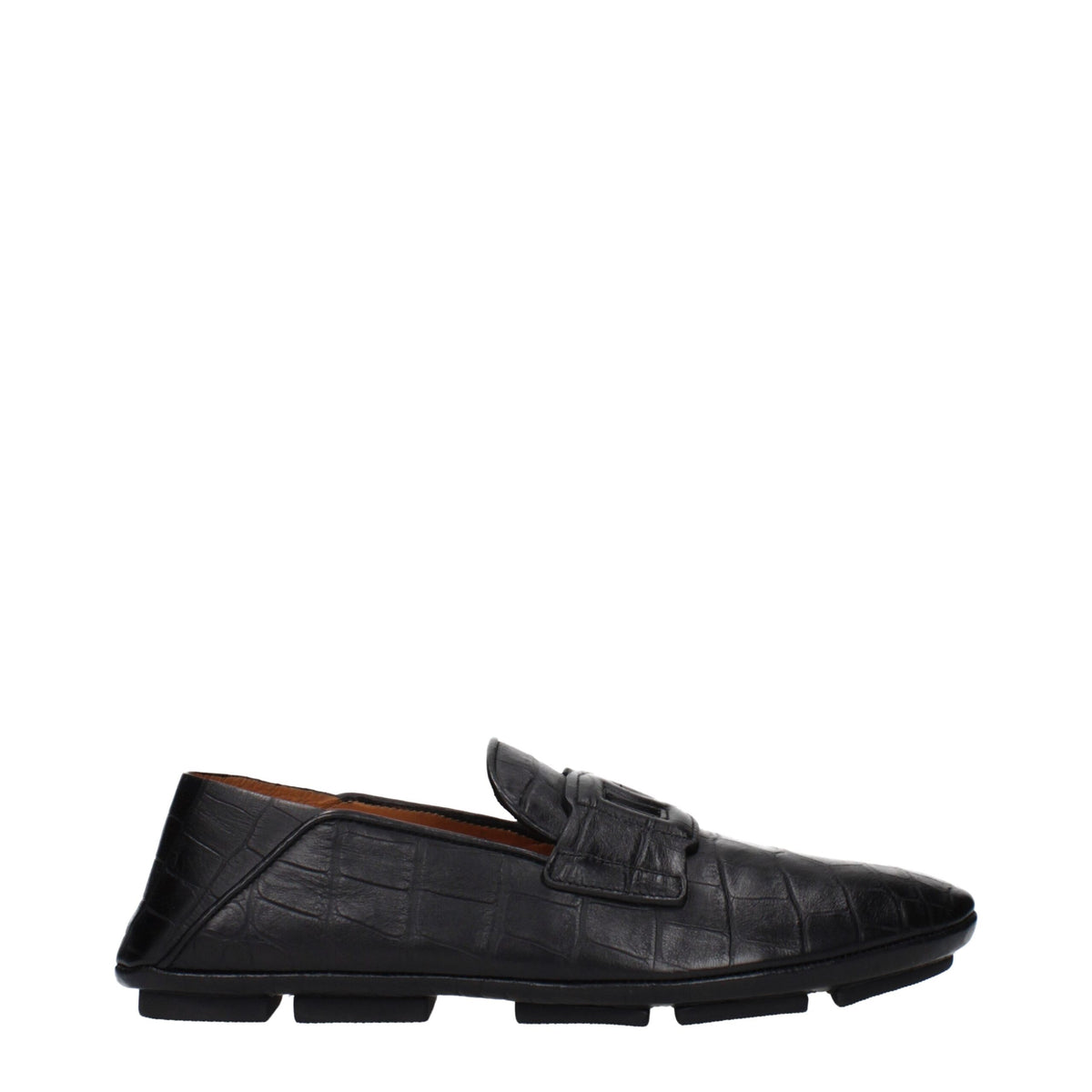 Dolce & Gabbana Zwarte Leren Instapschoenen