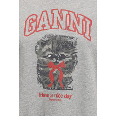 Ganni grijs katoenen sweatshirt