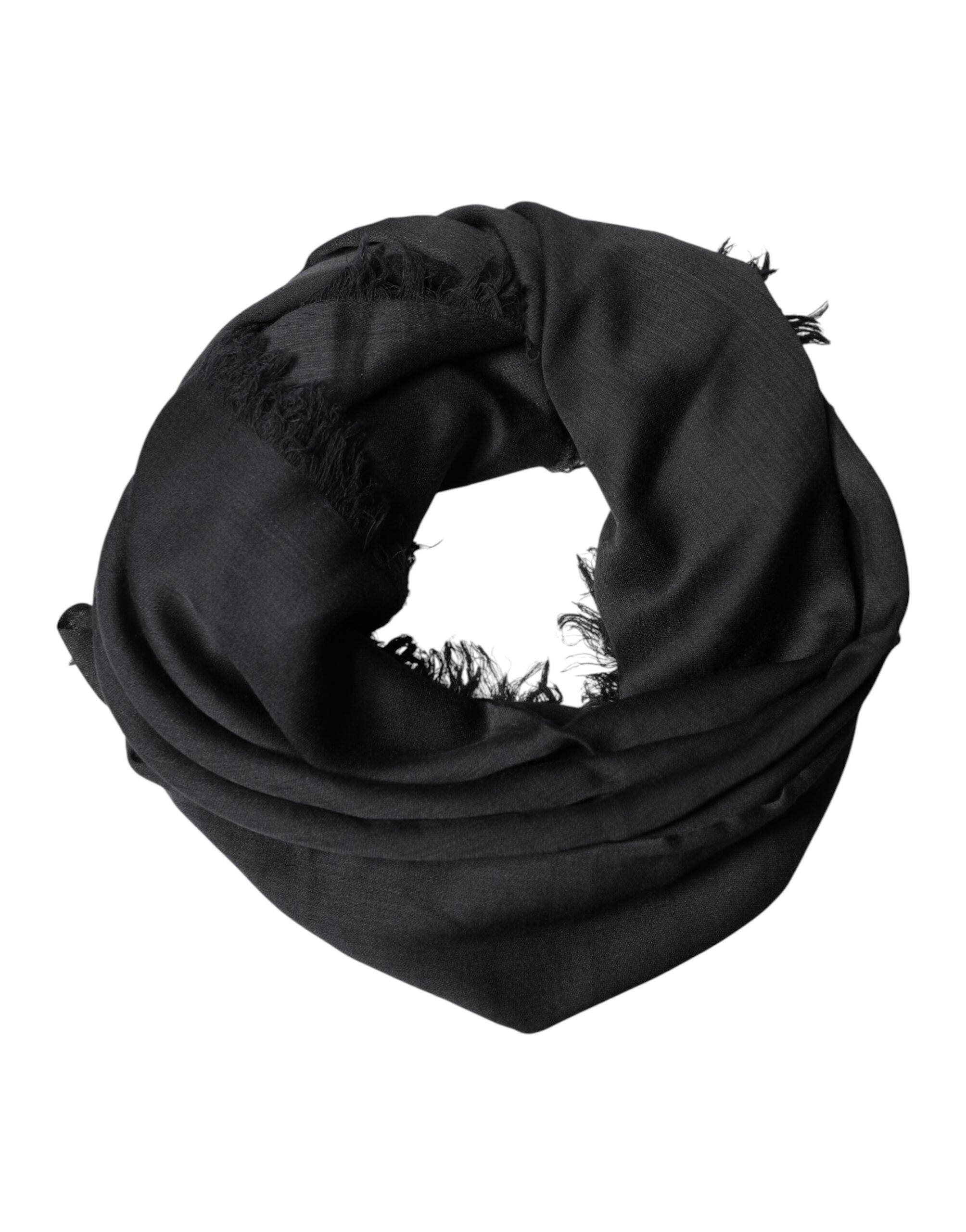 Dolce & Gabbana Schwarzer Spitzen-Stolen-Halstuch Schal