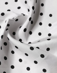 Dolce & Gabbana Witte Polka Dot Vierkante Zakdoek Sjaal