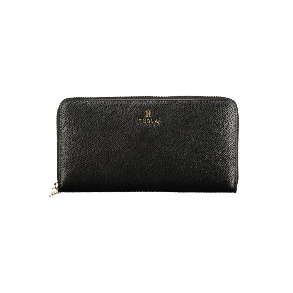 Furla Damenportemonnaie aus schwarzem Leder