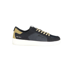 Gas Blue Polyurethan Herren Sneaker