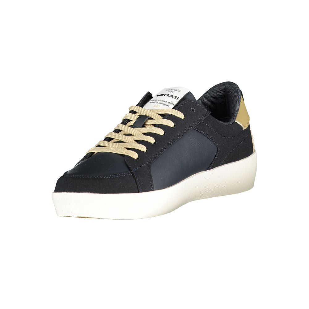 Gas Blue Polyurethan Herren Sneaker