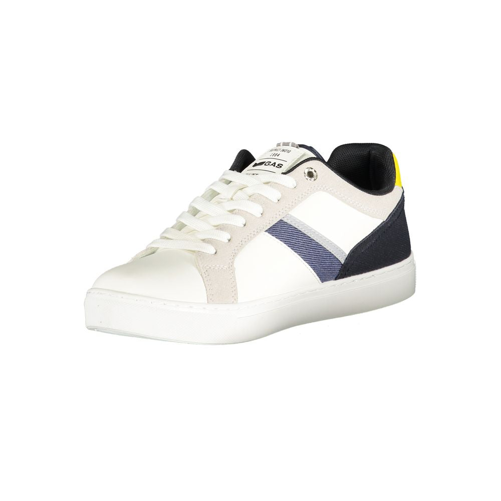 Gas Witte Polyurethaan Heren Sneaker