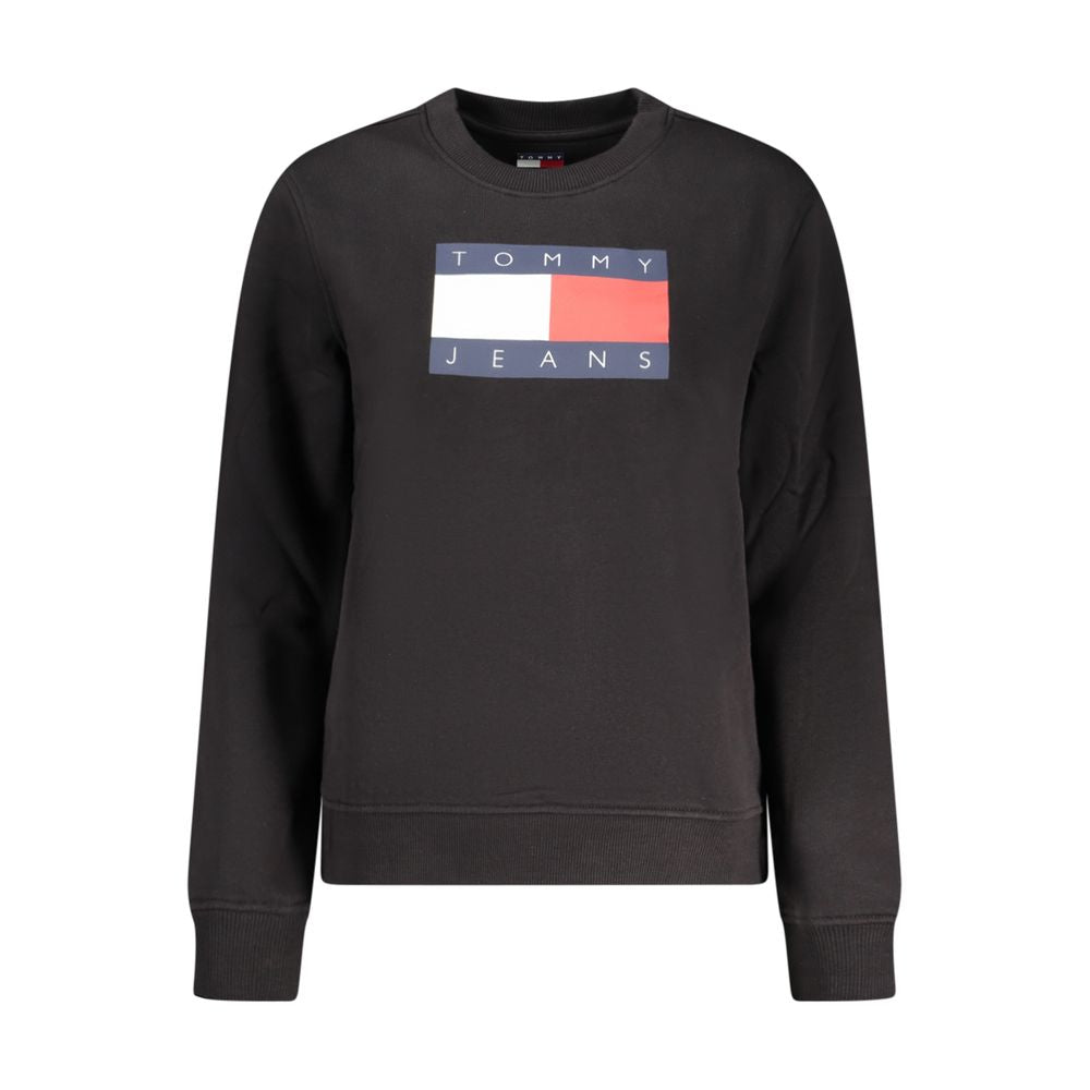 Tommy Hilfiger Damen-Sweatshirt aus schwarzer Baumwolle