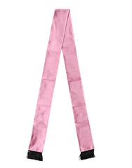 Dolce & Gabbana Rosa Seide Fransen Halswickel Foulard Schal