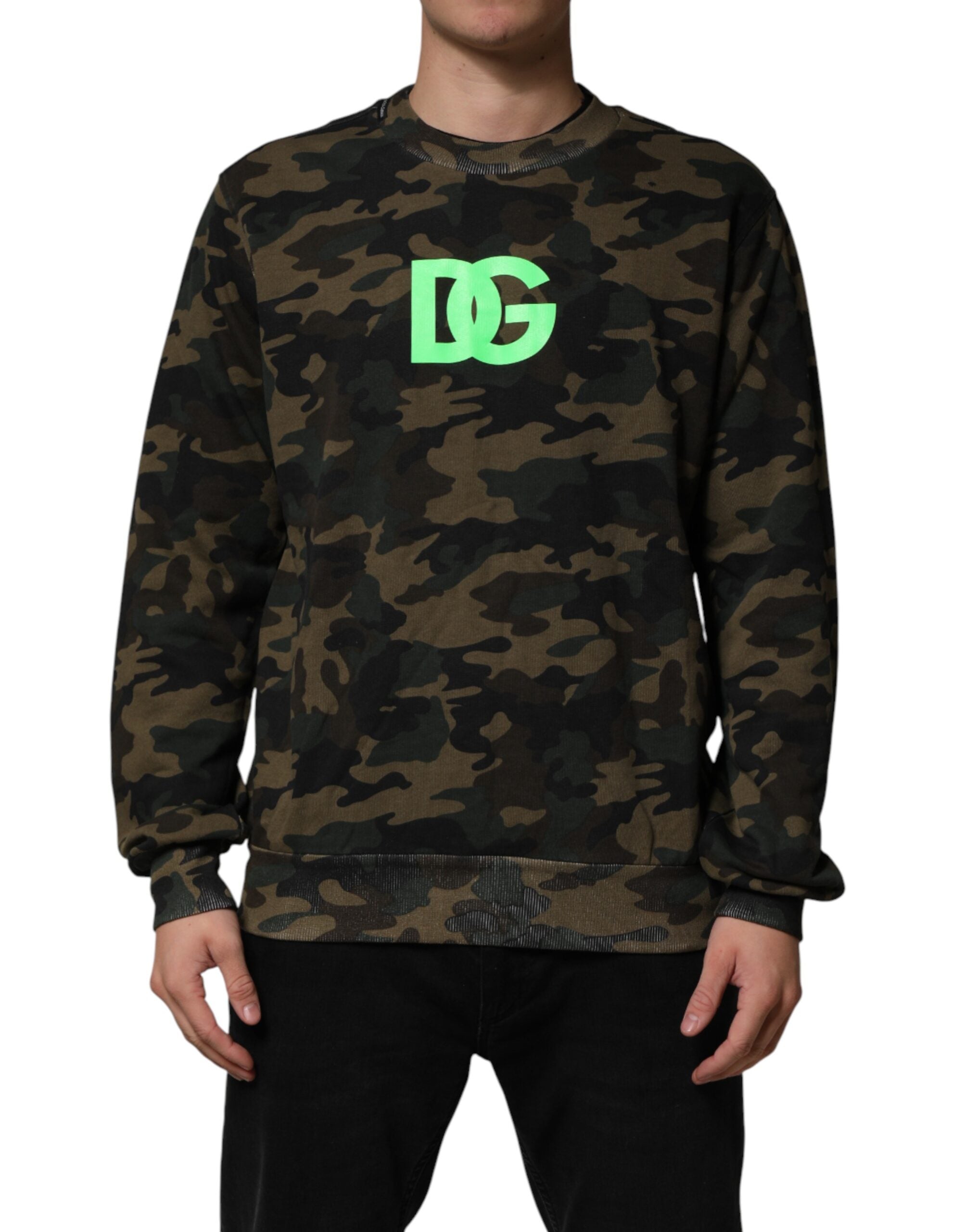 Dolce & Gabbana Herren-Sweatshirt mit Tarnmuster in mehreren Farben