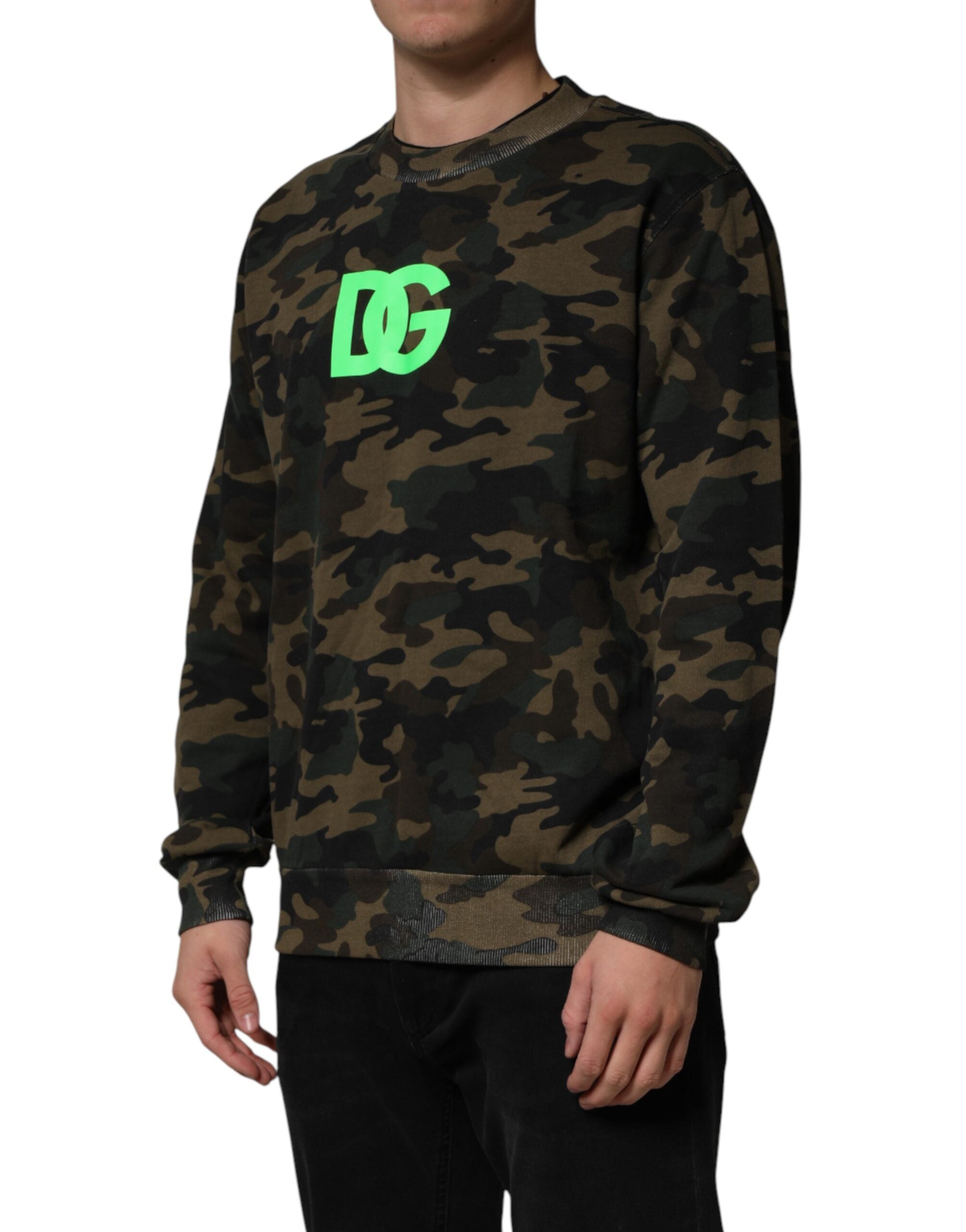 Dolce & Gabbana Herren-Sweatshirt mit Tarnmuster in mehreren Farben