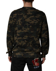 Dolce & Gabbana Herren-Sweatshirt mit Tarnmuster in mehreren Farben
