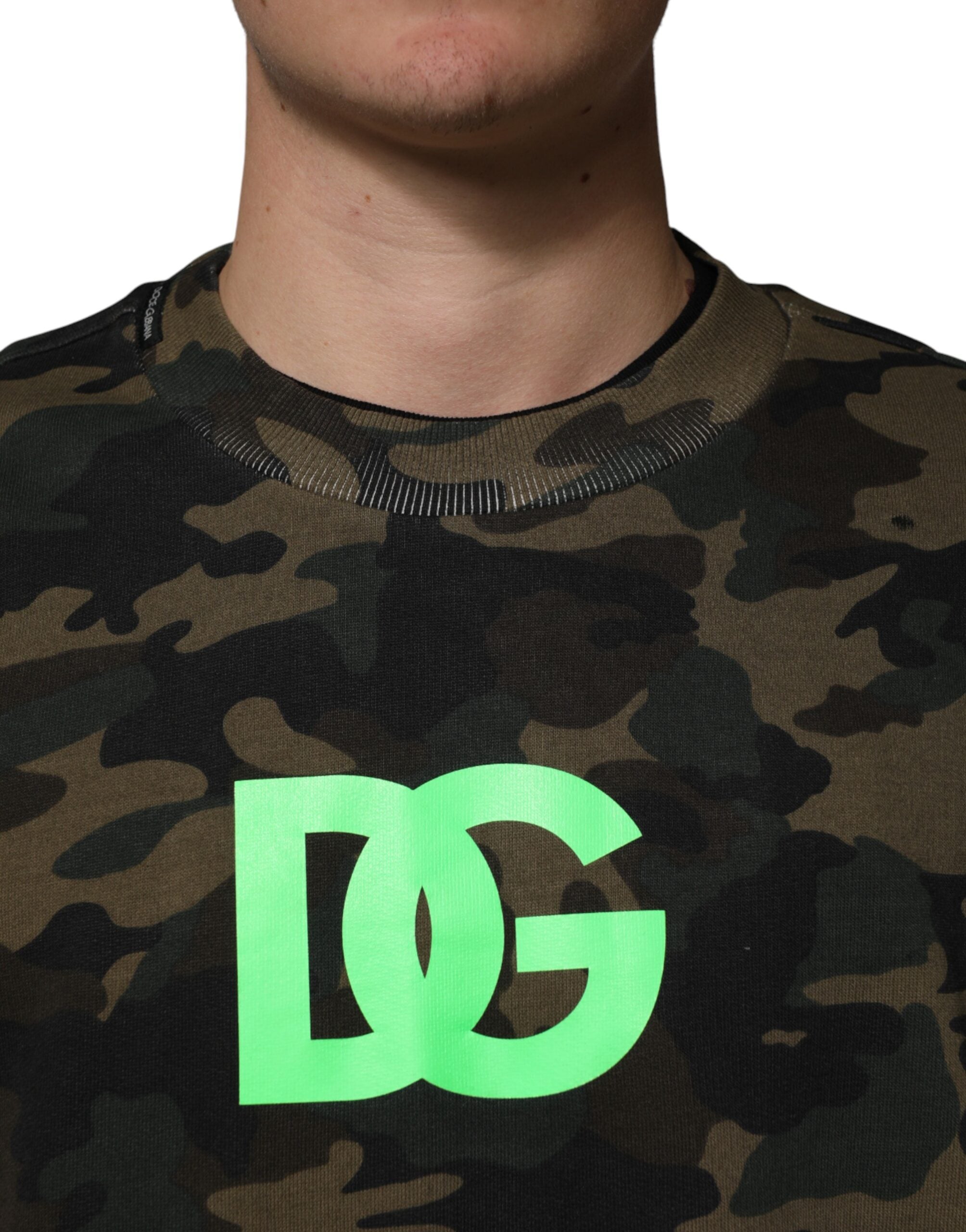 Dolce & Gabbana Herren-Sweatshirt mit Tarnmuster in mehreren Farben