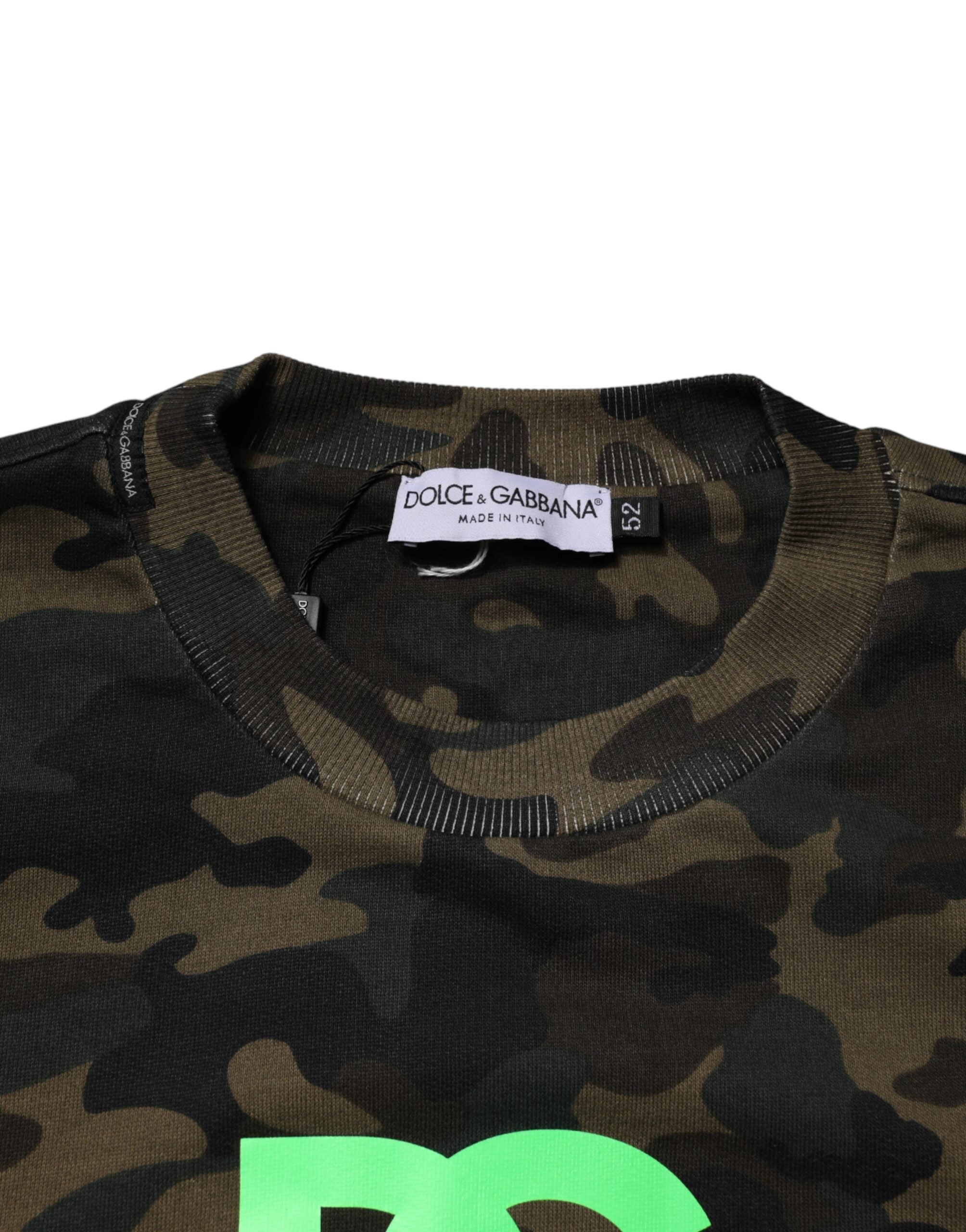 Dolce & Gabbana Herren-Sweatshirt mit Tarnmuster in mehreren Farben