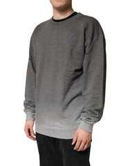 Dolce & Gabbana Grauer Baumwoll-Rundhals-Herren-Sweatshirt
