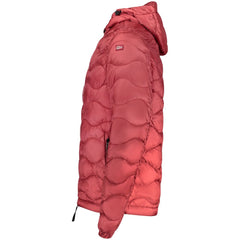 Norwegen 1963 Rote Polyamid Herrenjacke