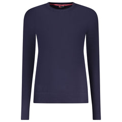 Norwegen 1963 Blaue Viskose Damenstrickjacke