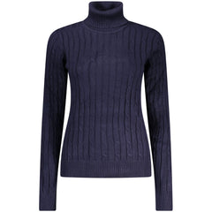 Noorwegen 1963 Blauwe Viscose Dames Trui