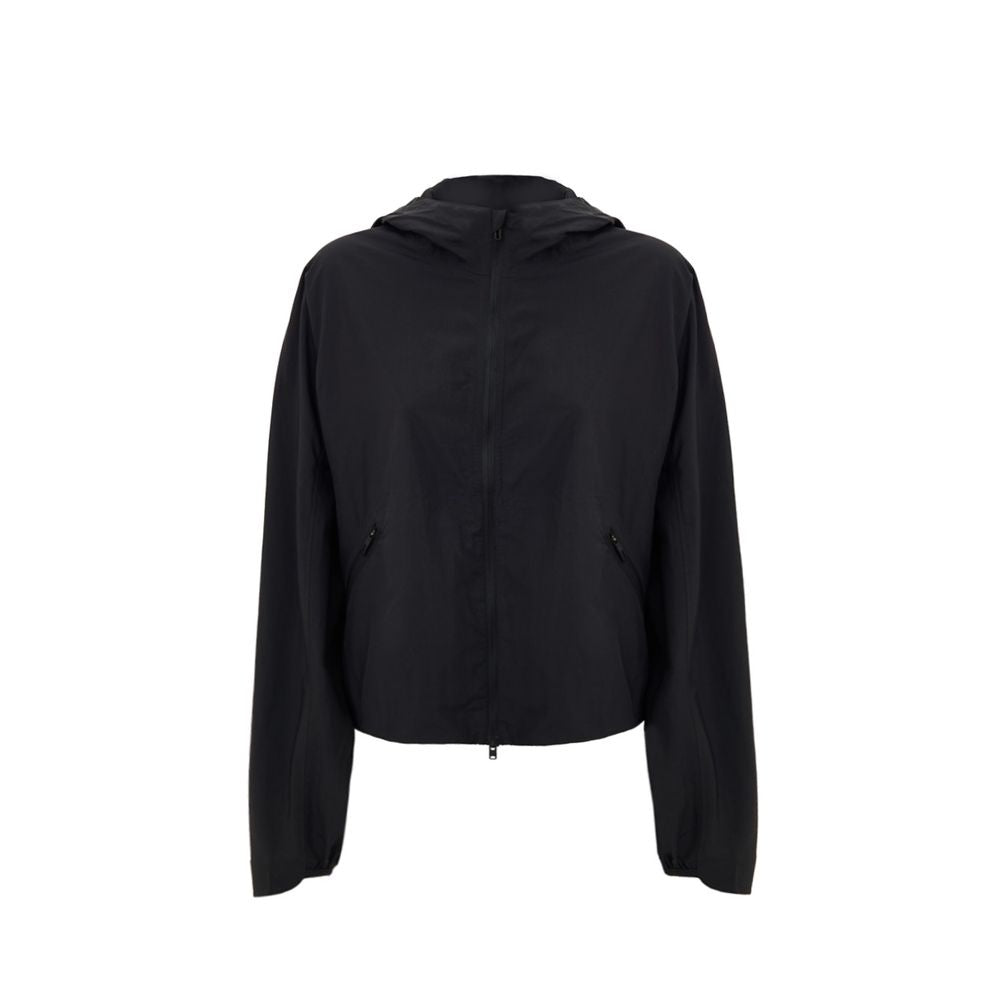 Y-3 Schwarze Polyamid-Shell-Jacke