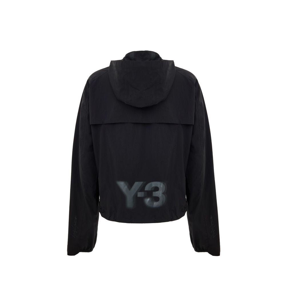 Y-3 Schwarze Polyamid-Shell-Jacke