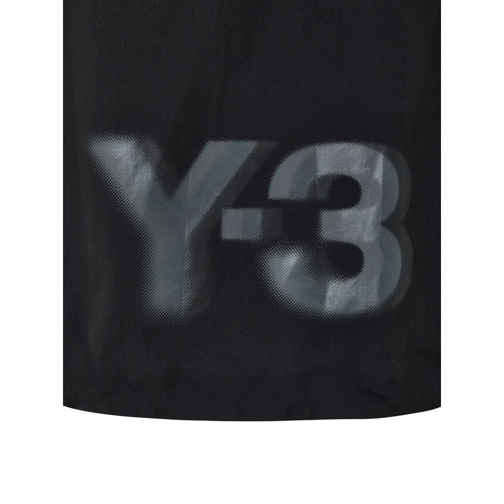 Y-3 Schwarze Polyamid-Shell-Jacke
