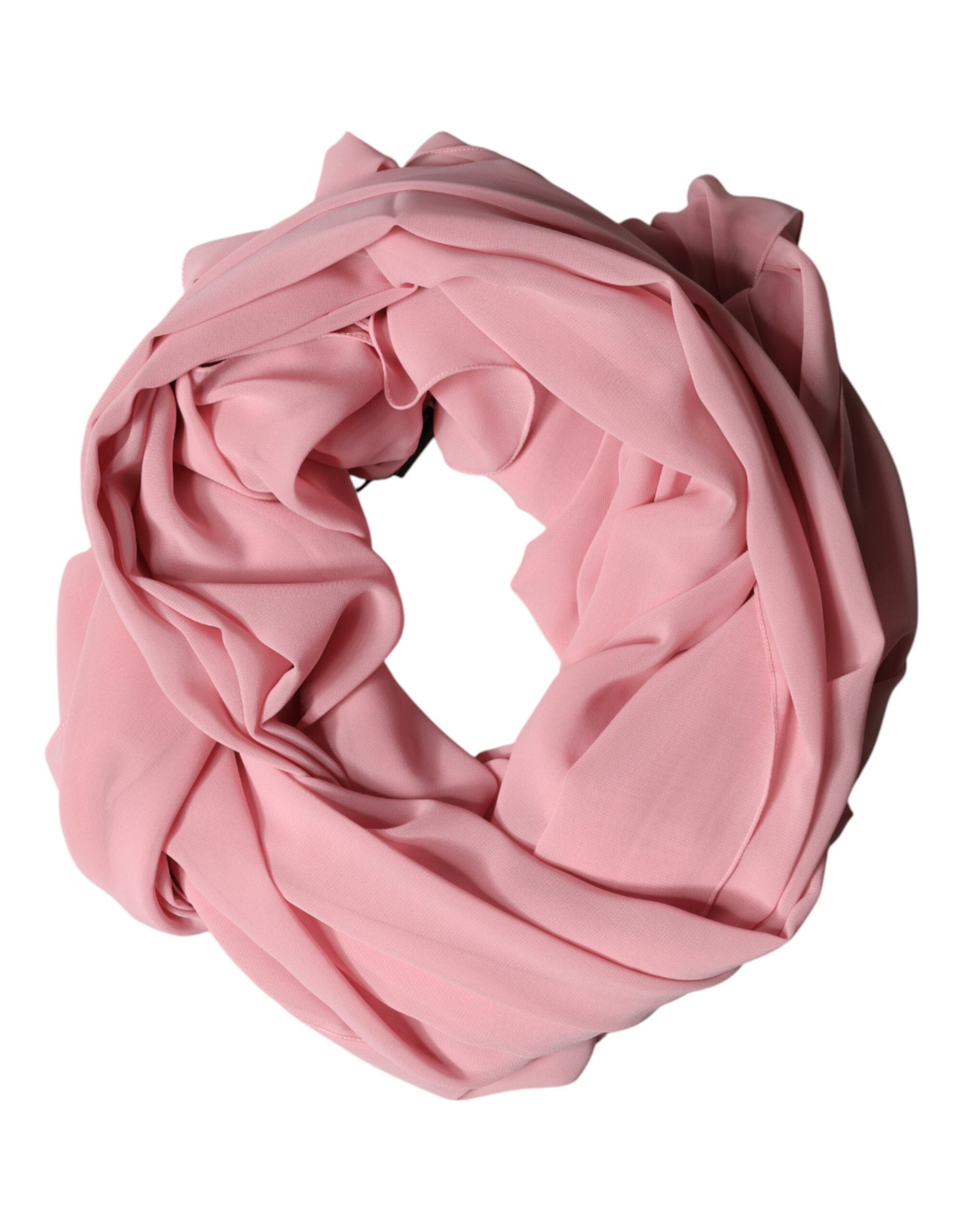 Dolce & Gabbana Rosa Seide Stola Halswickel Schal Herren