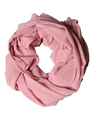 Dolce & Gabbana Rosa Seide Stola Halswickel Schal Herren