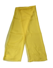Dolce & Gabbana Gelber Seidenschal Nackenwickel Schal Herren 200cm x 130cm